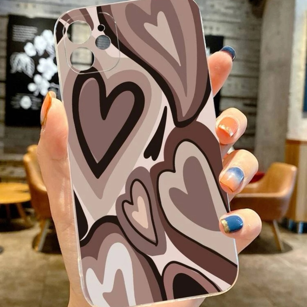 Multi heart iPhone 13 pro max silicone case